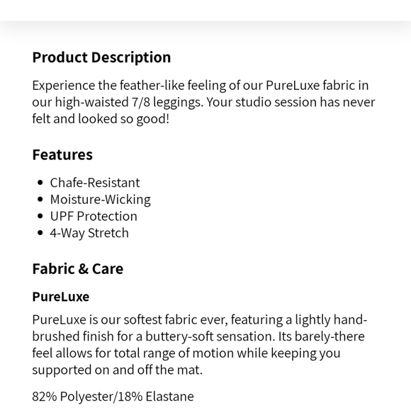 1X fabletic workout leggings, NWT - Picture 7 of 7